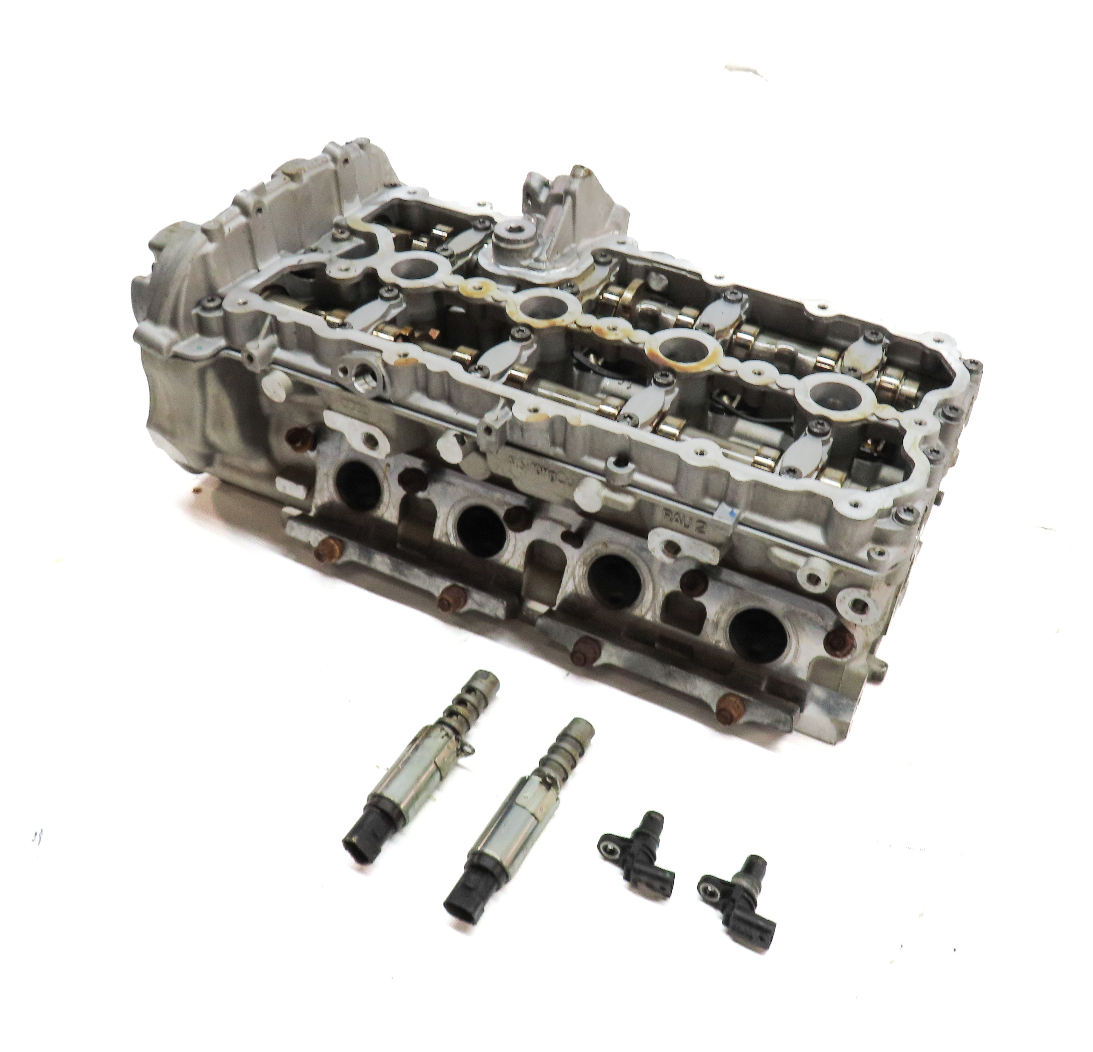 2009-2012 AUDI S5 (B8 8T) 4.2L TFSI V8 ENGINE RIGHT PASSENGER CYLINDER HEAD — exact item pictured